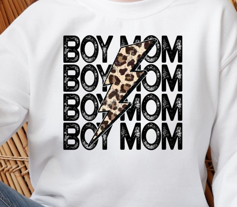 Mom, Boy, Son, Leopard, Lightning DTF Transfers (1)