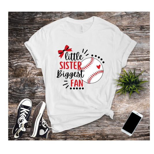 Little Sister Biggest Fan Baseball, Baseball Season, Little Sister, Fan, DTF Transfers