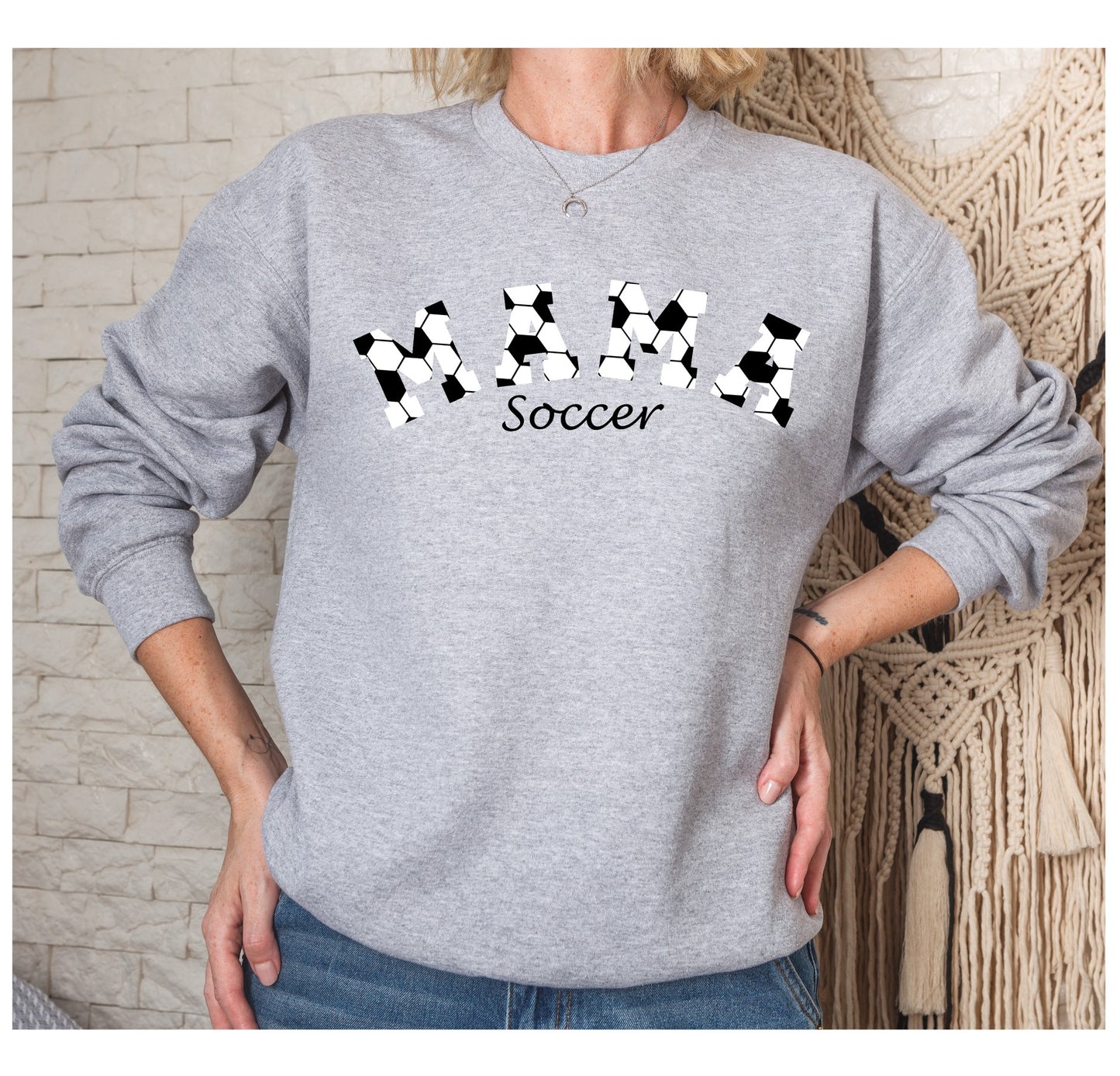 Mama Soccer, Soccer Ball DTF Design