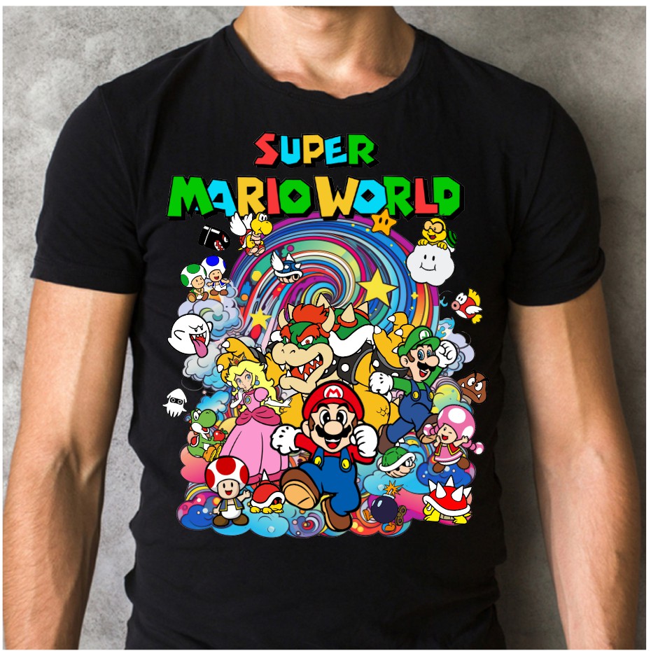 Super Mario Brother, Mario, Luigi, Bowser, Toadstool, Mario Brothers and friends DTF Transfer