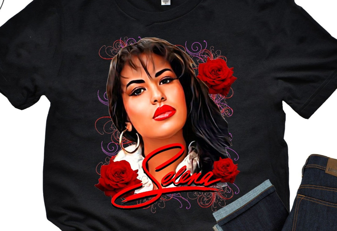 Selena, Selena Quintanilla, Red Roses DTF Transfer – NavAna Printing ...