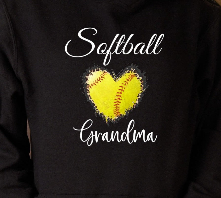 Softball Grandma, Nana, Mimi, Gigi, Grammie, DTF Transfer