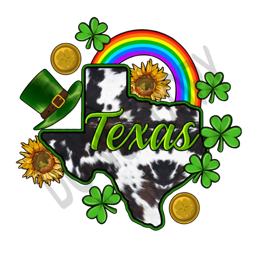 St. Pattys Texas, St. Patrick's Day, Lucky Texas, St. Patrick's Day Parade DTF Transfer