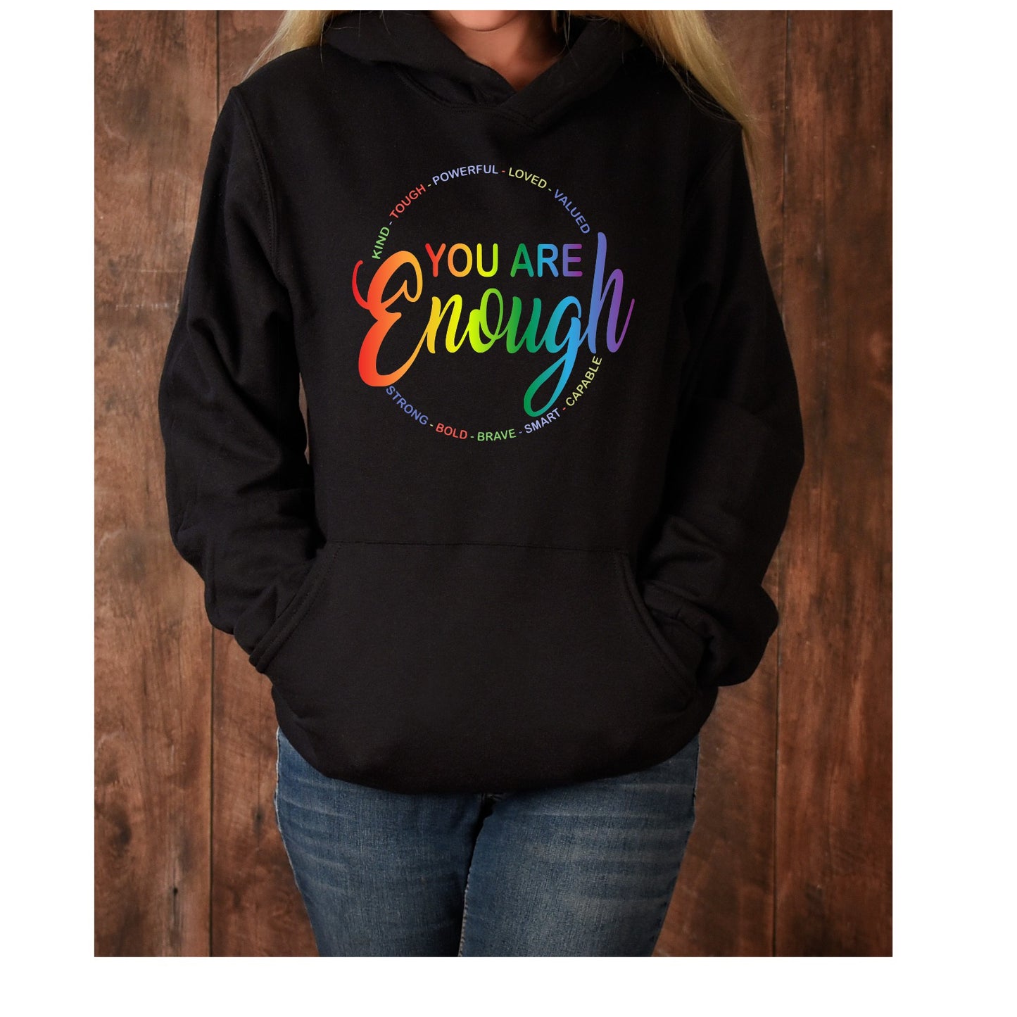 You Are Enough, Mental Health, Awareness, Green Ribbon DTF Transfer